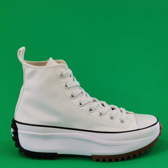 Converse Run Star Hike High White Black Gum Unisex Platform Sneakers 166799C NWT - Picture 2 of 6